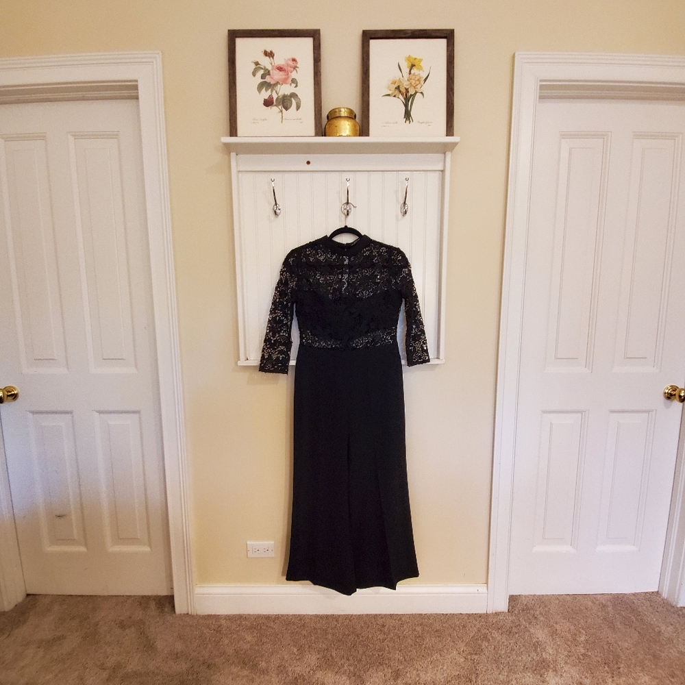 Zara Woman Black Lace Jumpsuit Size M